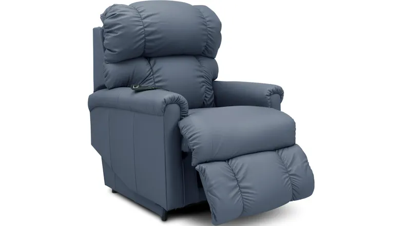 La-Z-Boy Pinnacle Full Leather Wireless Power Recliner - Blue (Y10512)(SL714886)