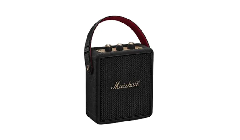 Marshall Stockwell III Portable Bluetooth Speaker - Black and Brass