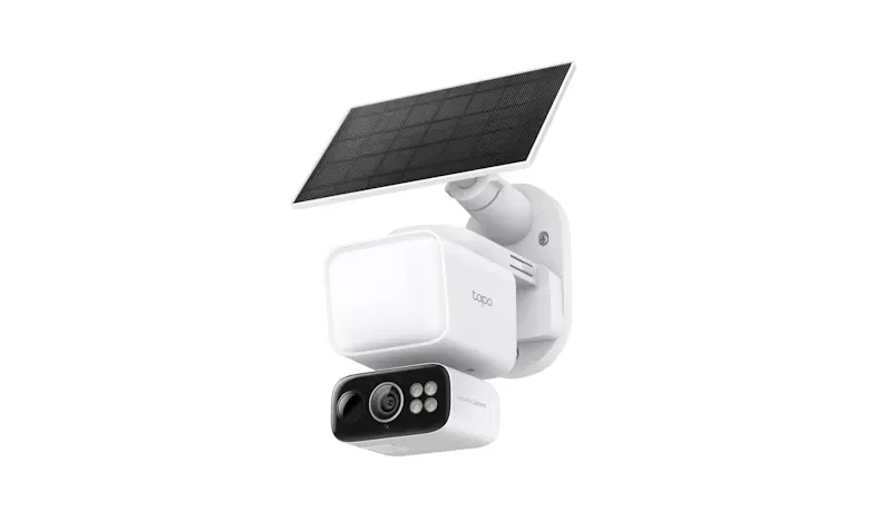 TP-Link Solar-Powered Floodlight Pan/Tilt Security Camera Kit - White (Tapo C615F KIT)