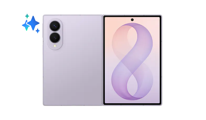 Samsung Galaxy Z Fold8 AI Smartphone (12GB/256GB) - Lavender (SM-F971BLVDXME)