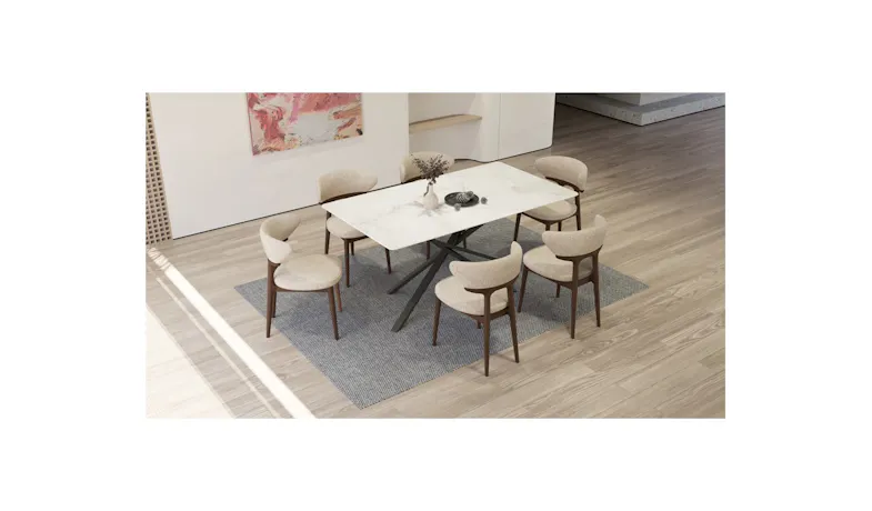 Doffy Dining Chair - Light Beige