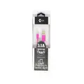 Mazer TPE 3.1A 15CM Micro USB Data & Charging Cable - Pink