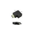 Sarowin ZAA08 270° HDMI Male to Female Adapter - Black