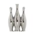 Swing Gift KOLE Ceramic Tri Vase - Silver