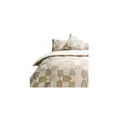 Linen House Fabiano King Quilt Cover Set - Neutral