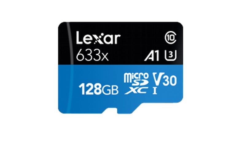 Lexar 633x 128GB UHS-I microSD Card - Black/Blue