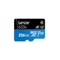 Lexar 633x 256GB UHS-I microSD Card - Black/Blue