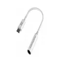 Promate AuxLink-C USB-C to 3.5mm AUX Adapter - White