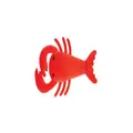 Linen House Rock Lobster Novelty Cushion - Red