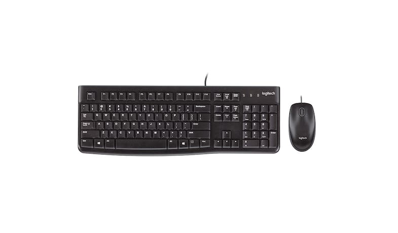 Logitech MK120 Classic Desktop Wired Keyboard + Mouse Combo - Black (920-002586)