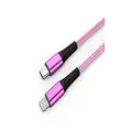 Fonemax Ultra-Toughness Lightning To Type C 1.2M Cable - Pink