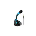 Promate Tweeter-4 Universal Digital Stereo 3.5mm Desktop Gaming Microphone - Blue