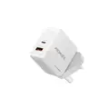 Promate PowerCube 36W Fast Charging Dual Port Wall Charger with Type-C Power Delivery - Black