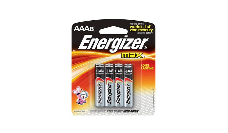 Energizer Max E92BP8 Alkaline AAA Battery