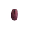 Cliptec SmoothMax 1600dpi 2.4Ghz Wireless Optical Mouse - Maroon (RZS801)