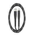 Energea NyloFlex 1.5M Lightning to USB-A Cable - Black