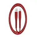 Energea NyloFlex 1.5M Lightning to USB-A Cable - Red