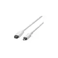 Elecom FireWire 1M Cable - White (9 pin/6 pins) (IE-961WH)
