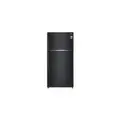LG 506L 2 Door Refrigerator with Top Freezer Fridge - Black Metal (GR-H802HQHM)