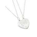 Two Butterfly Break Sisters Charm Necklaces in Sterling Silver