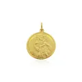 St Christopher Patron Safe Travel Pendant in 18ct Gold