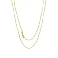 Round Belcher Necklace Chain in 18ct Yellow Gold