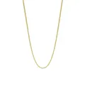 Simple 1.4mm Curb Necklace Chain in 18ct Yellow Gold