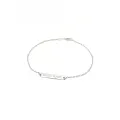 Personalised Bar Tag Anklet in Sterling Silver