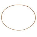 Aurelia Flat Oval Curb Necklace Chain in 9ct Rose Gold