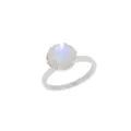 Belle Gemstone Solitaire Ring in Sterling Silver