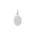 Small Oval St Christopher Medallion in Sterling Silver