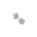 Flat Disc Butterfly Clips for Stud Earrings in 9ct White Gold