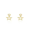 Wishing Star Charms for Sleeper Earrings in 9ct Gold