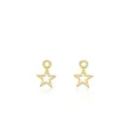 Wishing Star Charms for Sleeper Earrings in 9ct Gold