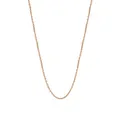 Greek Cable Necklace Chain in 18ct Rose Gold