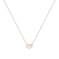 Nalu Ocean Wave Charm Necklace in 9ct Rose Gold