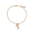 Nalu Seashell Pearl Charm Belcher Bracelet in 9ct Rose Gold