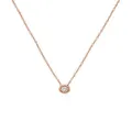 Aurelia Floating Birthstone Solitaire Necklace in 9ct Rose Gold