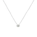 Aurelia Floating Birthstone Solitaire Necklace in Sterling Silver