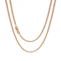 Simple 2.8mm Curb Necklace Chain in 9ct Rose Gold