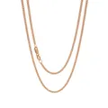 Simple 2.8mm Curb Necklace Chain in 9ct Rose Gold