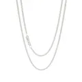 Simple 2.8mm Curb Necklace Chain in Sterling Silver