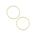 XL Jumbo Plain Sleeper Hoop Earrings in 9ct Gold