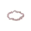 Rose Quartz Gemstone of Love Chips Stretch Bracelet