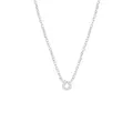 Solid Oval Belcher Bolt Ring Necklace Chain in Sterling Silver