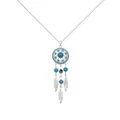 Love Britty Dream Catcher Charm Necklace in Sterling Silver