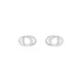 Aurelia CZ Interlocking Circle Stud Earrings in 9ct White Gold