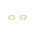 Aurelia CZ Interlocking Circle Stud Earrings in 9ct Gold