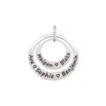 Personalised Family Name Circles Pendant in Sterling Silver