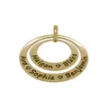 Personalised Family Name Circles Pendant in 9ct Gold